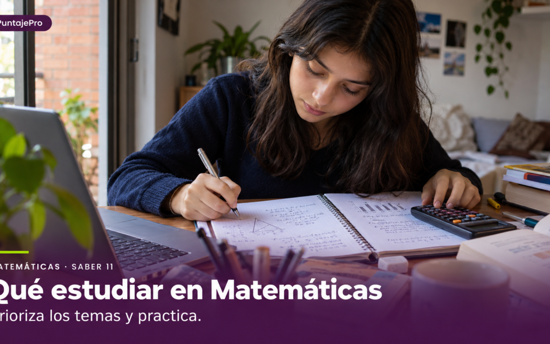 Matemáticas del Saber 11: qué temas evalúan y cómo estudiarlos sin perder tiempo
